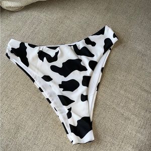 Cow print bikini bottoms